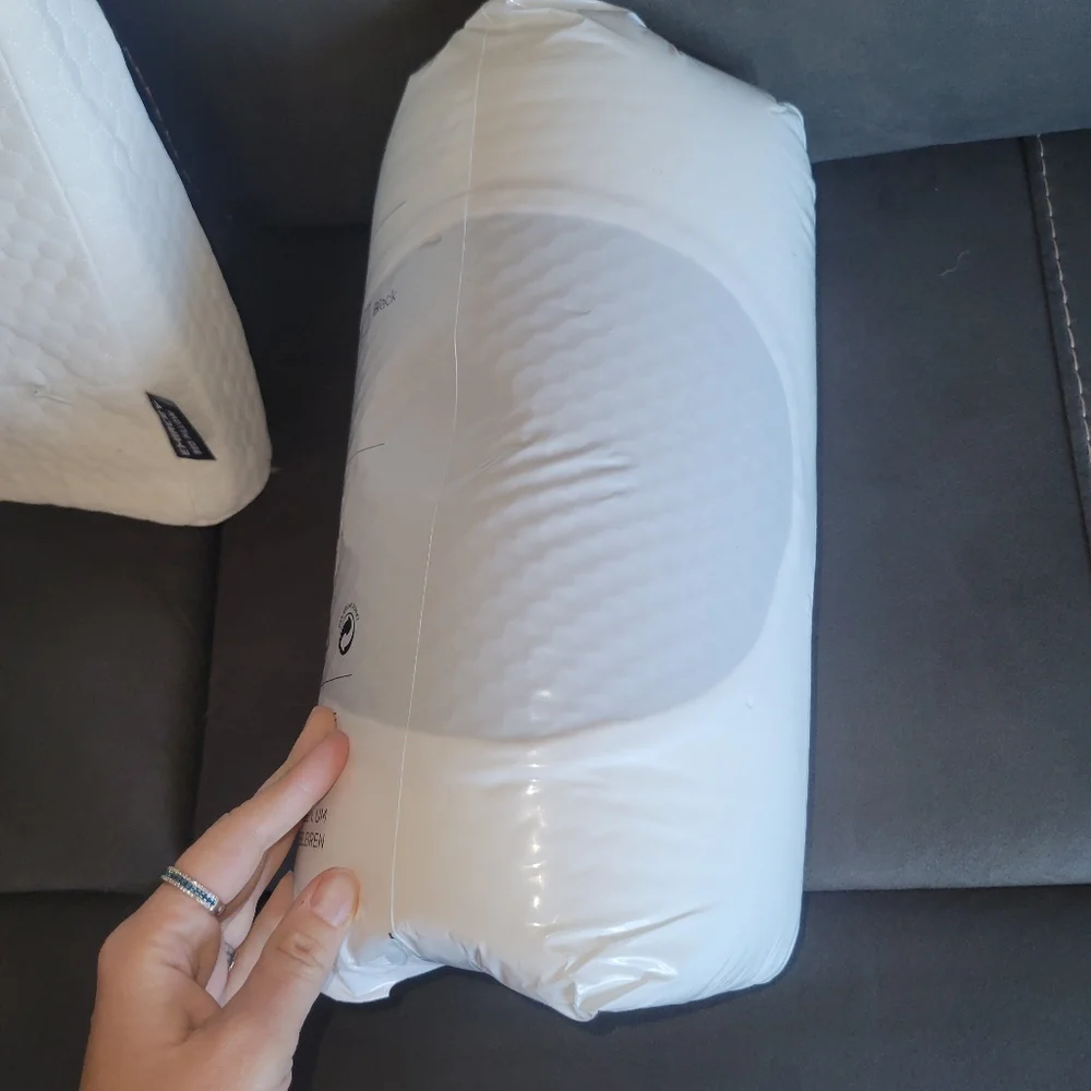 White and Gray Neck Pillow